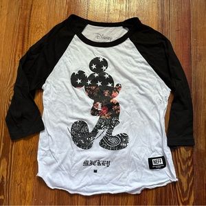 Neff Mickey 3/4 sleeve shirt | Women’s Disney shirt XS